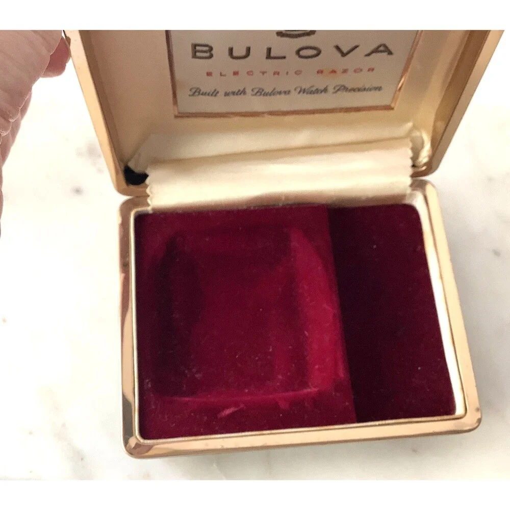 Bulova Vintage Box for Electric Razor Display Case Rare